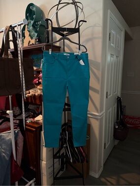 Teal Stretch Skinny Jeans - Women's